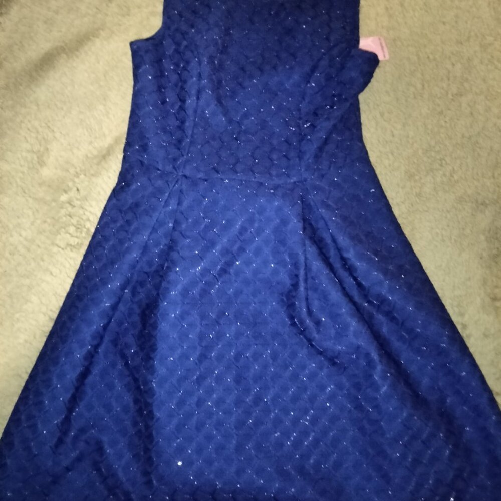 ark & co. Royal Blue Sleeveless Fit n Flare Dress Size Small New With Tag